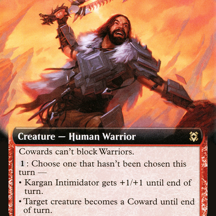 Kargan Intimidator (ZNR-347) - Zendikar Rising: (Extended Art) Foil