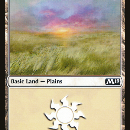 Plains (M19-263) - Core Set 2019 Foil
