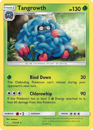 Tangrowth/214  - Reverse Holofoil SM  Unbroken Bonds - Rare