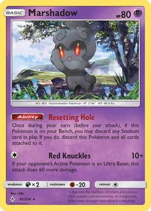 Marshadow 081/214  - Holofoil SM  Unbroken Bonds - Holo Rare