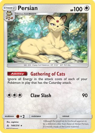 Persian/214  SM  Unbroken Bonds - Rare