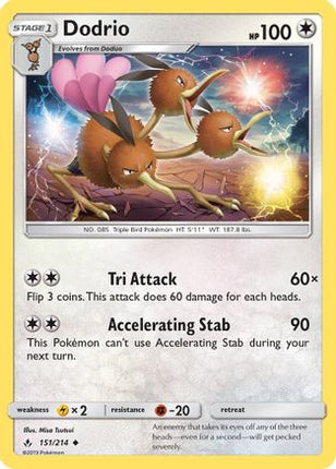 Dodrio 151/214  SM  Unbroken Bonds - Uncommon