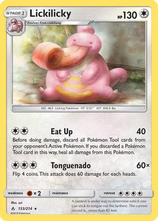 Lickilicky/214  SM  Unbroken Bonds - Rare
