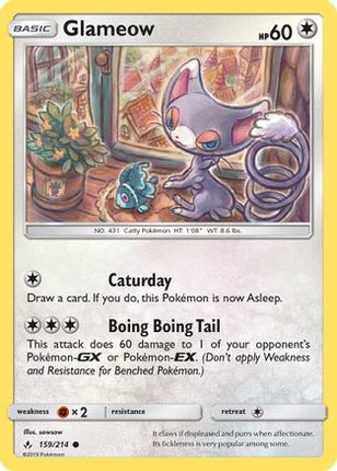 Glameow 159/214  SM  Unbroken Bonds - Common