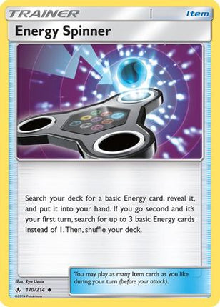 Energy Spinner 170/214  - Reverse Holofoil SM  Unbroken Bonds - Uncommon