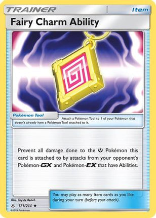 Fairy Charm Ability 171/214  SM  Unbroken Bonds - Uncommon