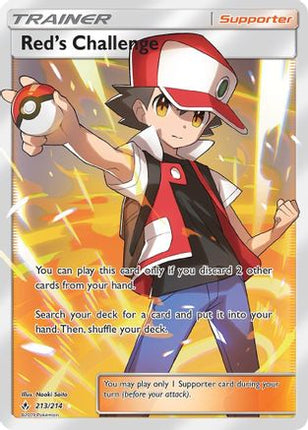 Red's Challenge (Full Art) 213  - Holofoil SM  Unbroken Bonds - Ultra Rare