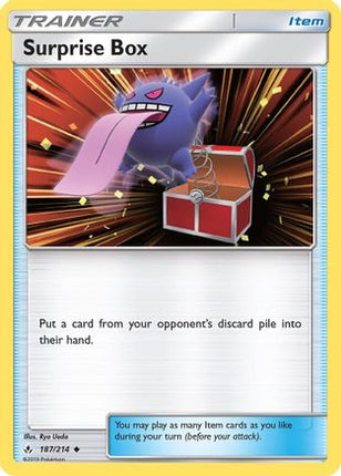 Surprise Box 187/214  - Reverse Holofoil SM  Unbroken Bonds - Uncommon