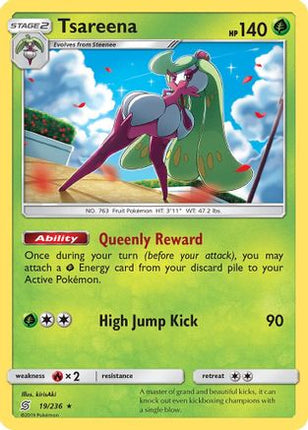 Tsareena/236  - Holofoil SM  Unified Minds - Holo Rare