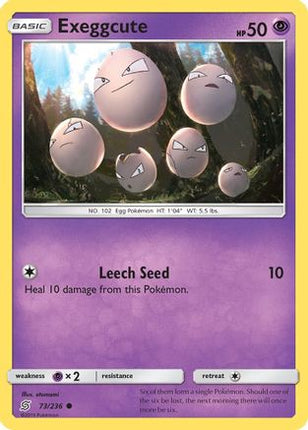 Exeggcute 073/236  - Reverse Holofoil SM  Unified Minds - Common