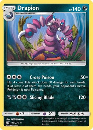 Drapion/236  - Reverse Holofoil SM  Unified Minds - Rare