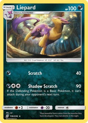 Liepard/236  - Reverse Holofoil SM  Unified Minds - Rare