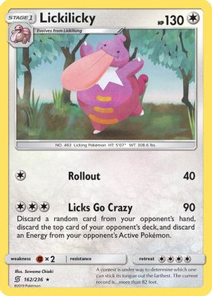 Lickilicky/236  - Reverse Holofoil SM  Unified Minds - Rare