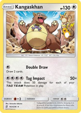 Kangaskhan 163/236  - Reverse Holofoil SM  Unified Minds - Holo Rare