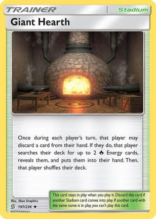 Giant Hearth 197/236  - Reverse Holofoil SM  Unified Minds - Uncommon