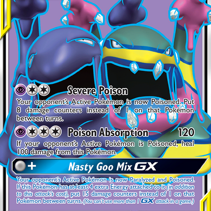 Muk & Alolan Muk GX (196) (Full Art) 196  - Holofoil SM  Unbroken Bonds - Ultra Rare