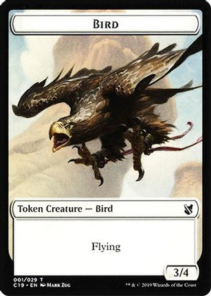 Bird (001) // Sculpture Double-Sided Token (C19-1 // 24) - Commander 2019