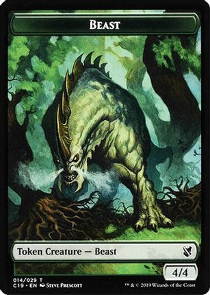 Beast (014) // Wurm Double-Sided Token (C19-14 // 21) - Commander 2019