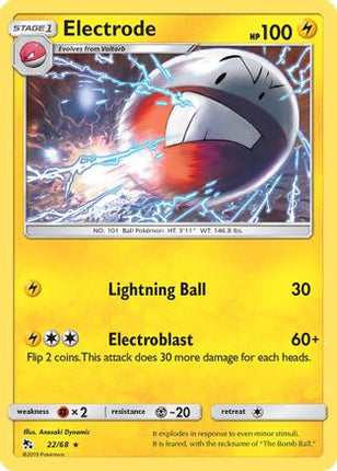 Electrode 022/68  Hidden Fates - Rare