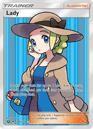 Lady SV86/SV94  - Holofoil Hidden Fates Shiny Vault - Shiny Holo Rare