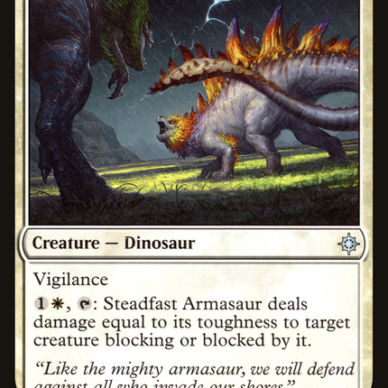 Steadfast Armasaur (XLN-039) - Ixalan Foil