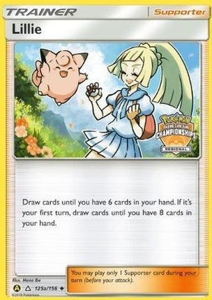 Lillie 125a/156  - Reverse Holofoil League & Championship Cards - Promo
