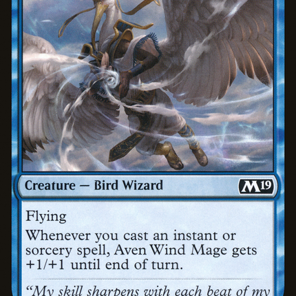 Aven Wind Mage (M19-045) - Core Set 2019 Foil