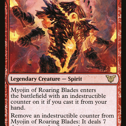 Myojin of Roaring Blades (NEC-036) - Neon Dynasty Commander