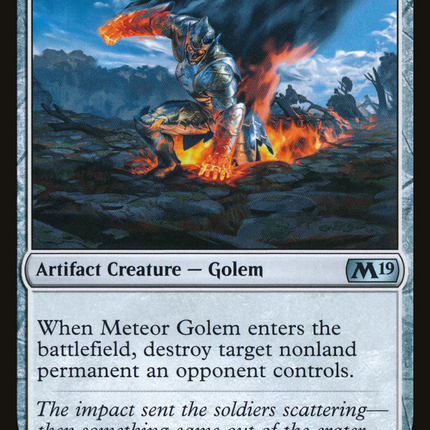 Meteor Golem (M19-241) - Core Set 2019 Foil