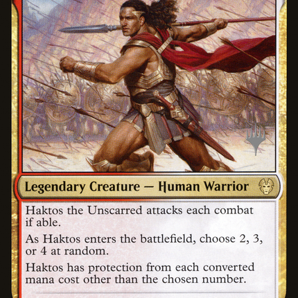 Haktos the Unscarred (PPTHB-218) - Theros Beyond Death Promos Foil