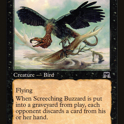 Screeching Buzzard (ONS-165) - Onslaught Foil