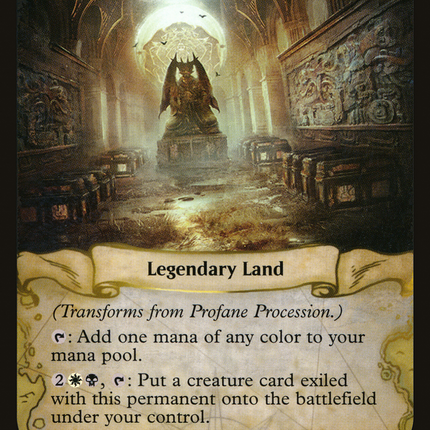 Profane Procession // Tomb of the Dusk Rose (RIX-166) - Rivals of Ixalan: (compasslanddfc)