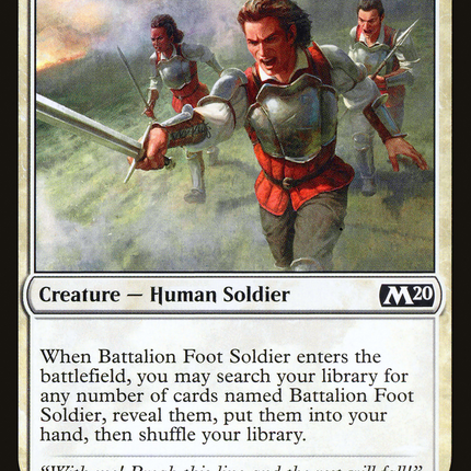 Battalion Foot Soldier (M20-007) - Core Set 2020 Foil