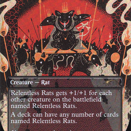 Relentless Rats (SLD-755) - Secret Lair Drop (Borderless) Foil