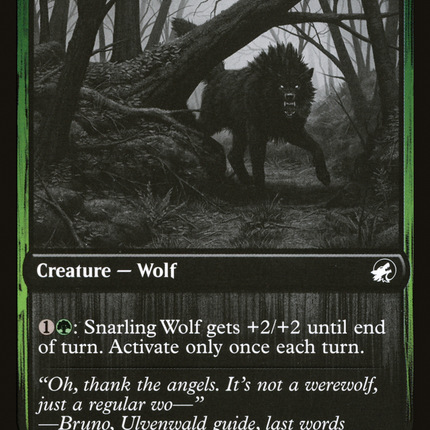 Snarling Wolf (DBL-199) - Innistrad: Double Feature