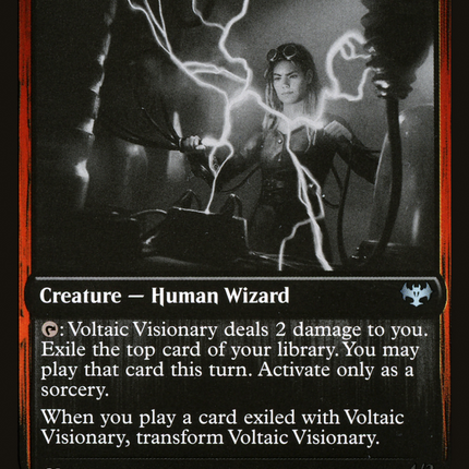 Voltaic Visionary // Volt-Charged Berserker (DBL-450) - Innistrad: Double Feature: (Double Faced Transform)