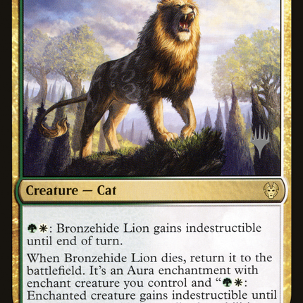 Bronzehide Lion (PPTHB-210) - Theros Beyond Death Promos Foil