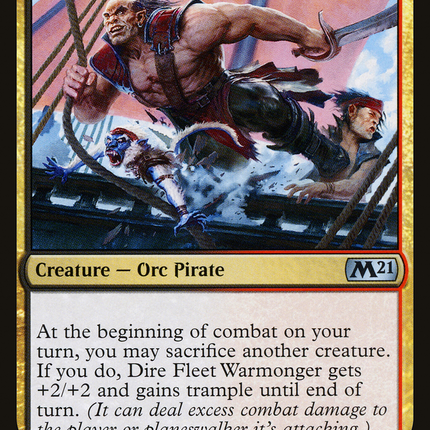Dire Fleet Warmonger (M21-217) - Core Set 2021