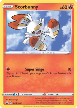 Scorbunny - SWSH002/307  - Holofoil SWSH Sword & Shield Promo Cards - Promo