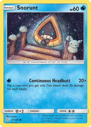 Snorunt 047/236  - Reverse Holofoil SM  Cosmic Eclipse - Common