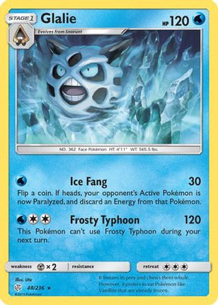 Glalie/236  SM  Cosmic Eclipse - Rare