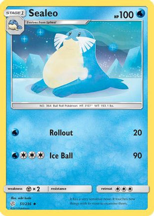Sealeo/236  - Reverse Holofoil SM  Cosmic Eclipse - Uncommon