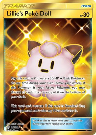 Lillie's Poke Doll (Secret) 267  - Holofoil SM  Cosmic Eclipse - Secret Rare