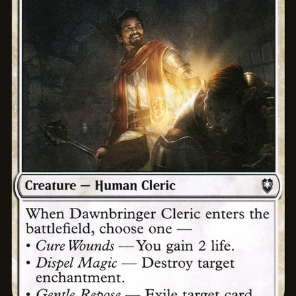 Dawnbringer Cleric (CLB-015) - Commander Legends: Battle for Baldur's Gate