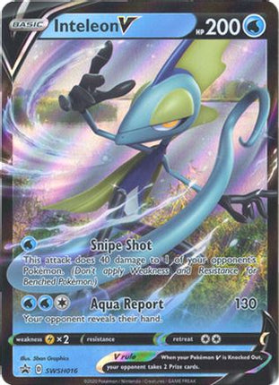 Inteleon V SWSH016/307  - Holofoil SWSH Sword & Shield Promo Cards - Promo
