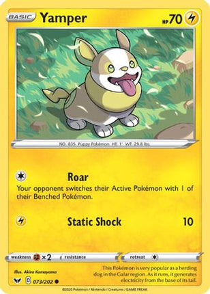 Yamper (073) 073/202  SWSH01 Sword & Shield Base Set - Common