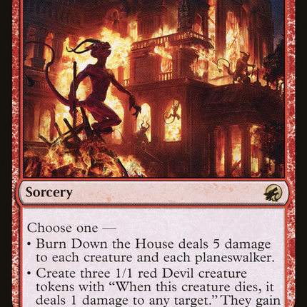 Burn Down the House (MID-131) - Innistrad: Midnight Hunt Foil