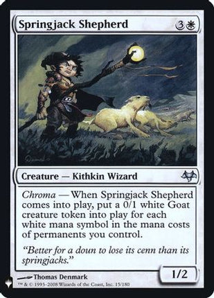 Springjack Shepherd (LIST-15/180) - The List Reprints