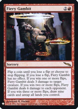 Fiery Gambit (LIST-090) - The List Reprints Foil