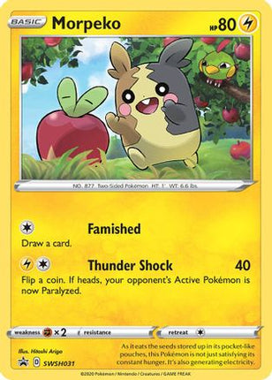 Morpeko SWSH031/307  - Holofoil SWSH Sword & Shield Promo Cards - Promo
